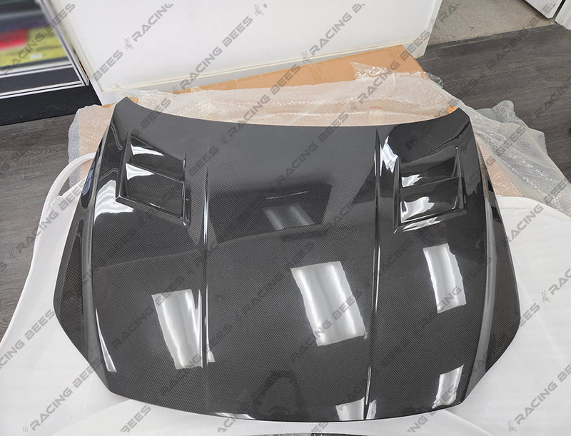 2019+ Mazda 3 Sedan/Hatchback Dynamic DM Style Hood (Carbon Fiber)