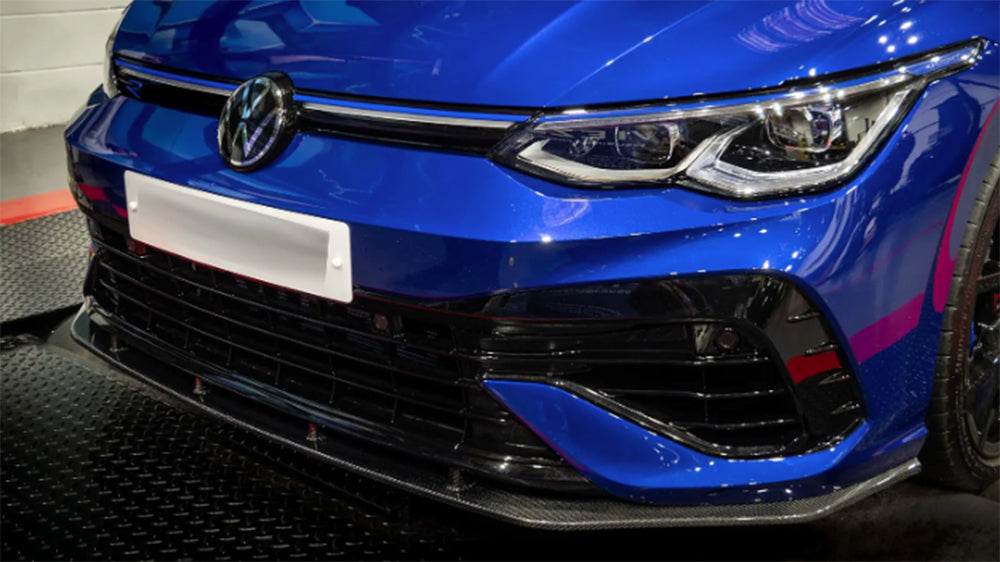 2022-2024 Volkswagen MK8 Golf R MX Style Front Bumper Lip (Carbon Fiber)