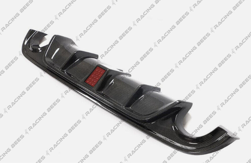 2014-2017 Infiniti Q50 Sedan LED Rear Bumper Diffuser (Carbon Fiber)