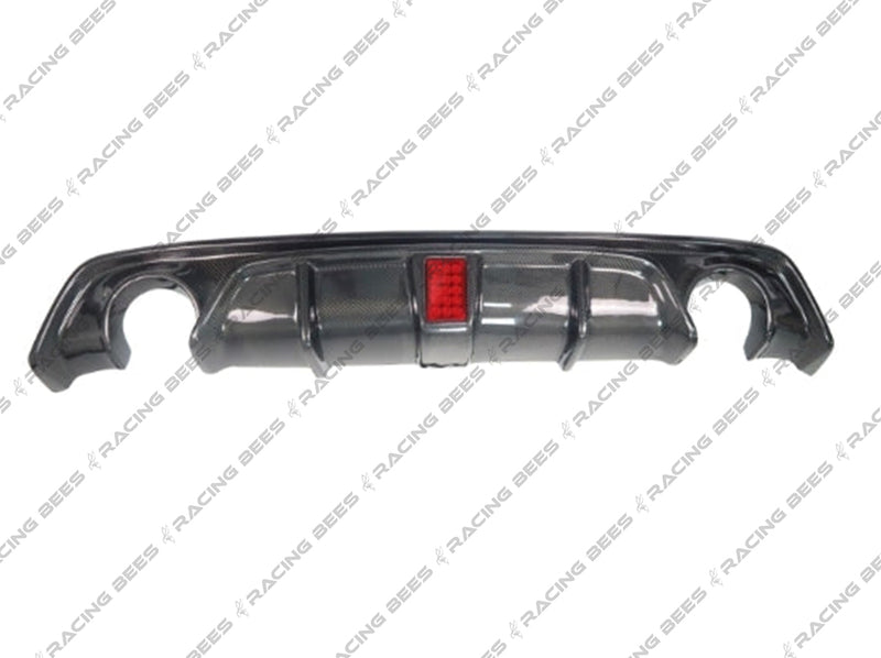2018-2023 Infiniti Q50 Sedan LED Rear Bumper Diffuser (Carbon Fiber)
