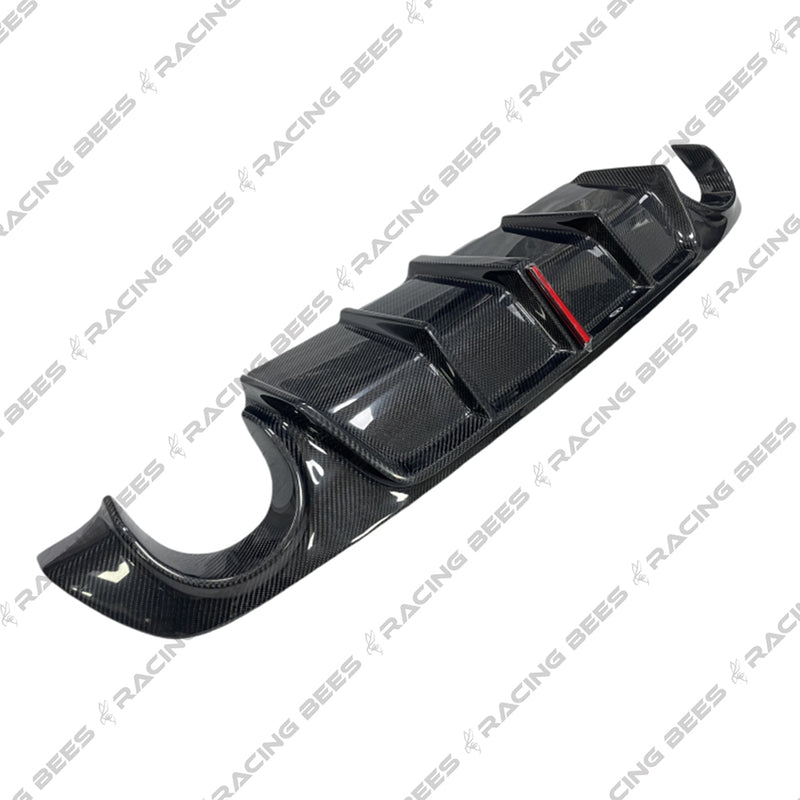 2018-2023 Infiniti Q50 Sedan V2 Style Rear Bumper Diffuser (Carbon Fiber)