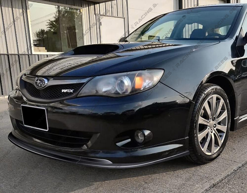 2008-2010 Subaru WRX ST Style Front Bumper Lip (Black)