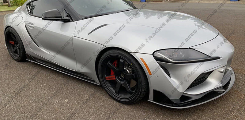 2020+ Toyota Supra A90/A91 AS Style Front Bumper Lip (Black)