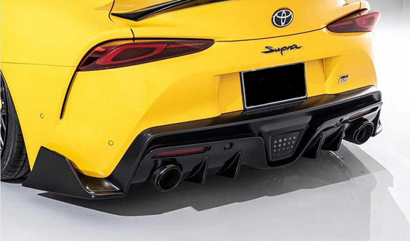 2020+ Toyota Supra A90/A91 AG Style Rear Bumper Diffuser + Spats (Carbon Fiber)