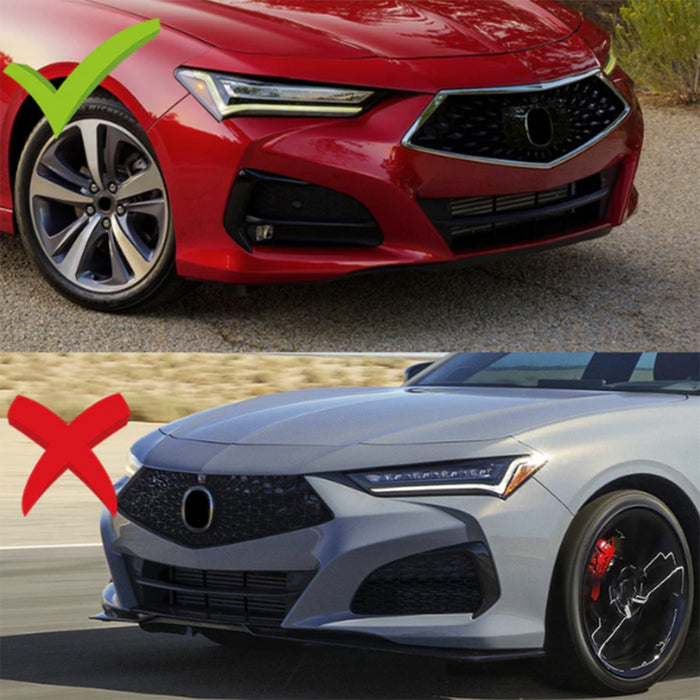 2021-2025 Acura TLX AS Style Front Bumper Lip (Black)