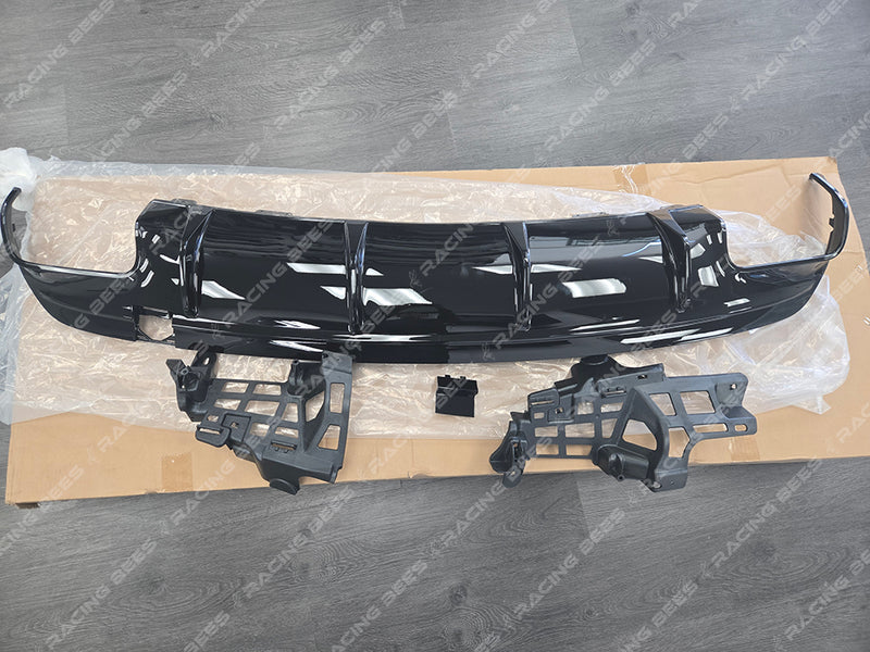 2017-2019 Mercedes-Benz CLA Class Sedan V1 Style Rear Diffuser For AMG-Package Sedan (Black)