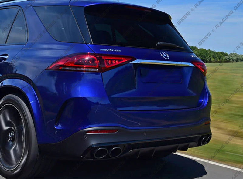 2020+ Mercedes-Benz GLE Class SUV 53 Style Diffuser WITH MUFFLER TIPS For AMG-Package SUV (Black)