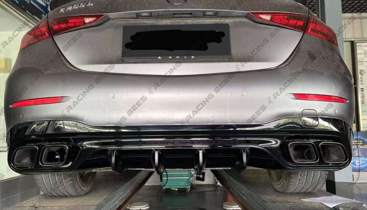 2022+ Mercedes-Benz C Class AMG Style Rear Diffuser + Tips