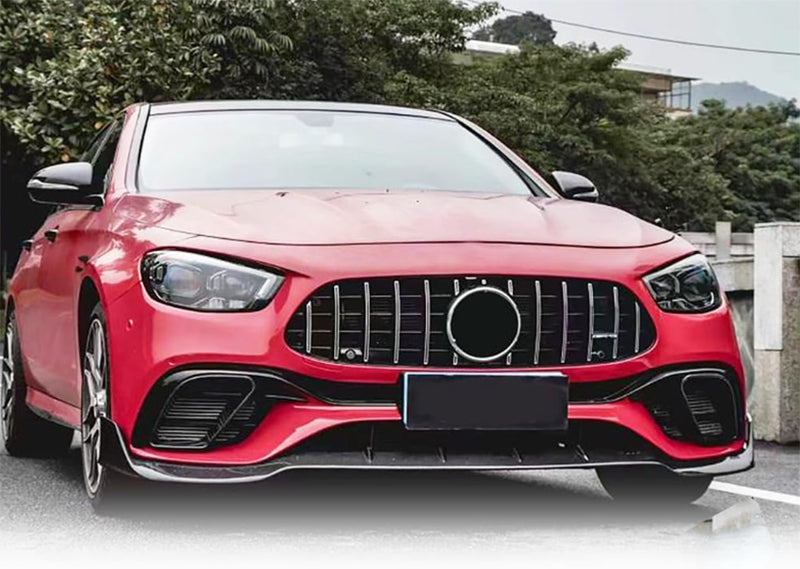 2021+ Mercedes-Benz E63 AMG Class Sedan BR Style Front Bumper Lip (Carbon Fiber)