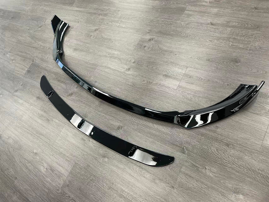 2021+ Mercedes-Benz E Class Sedan BR Style Front Bumper Lip (Black)
