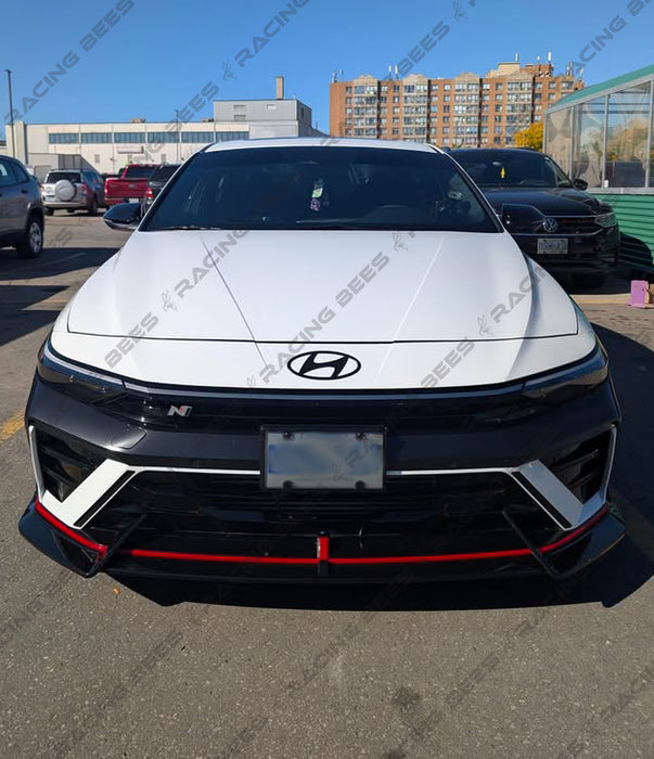 2024+ Hyundai Elantra N & N-LINE Model V Style Front Bumper Lip (Black)