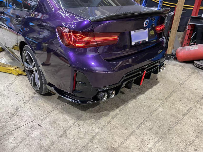 2023+ BMW G20 3 Series A Style Rear Diffuser (Quad Outlet)