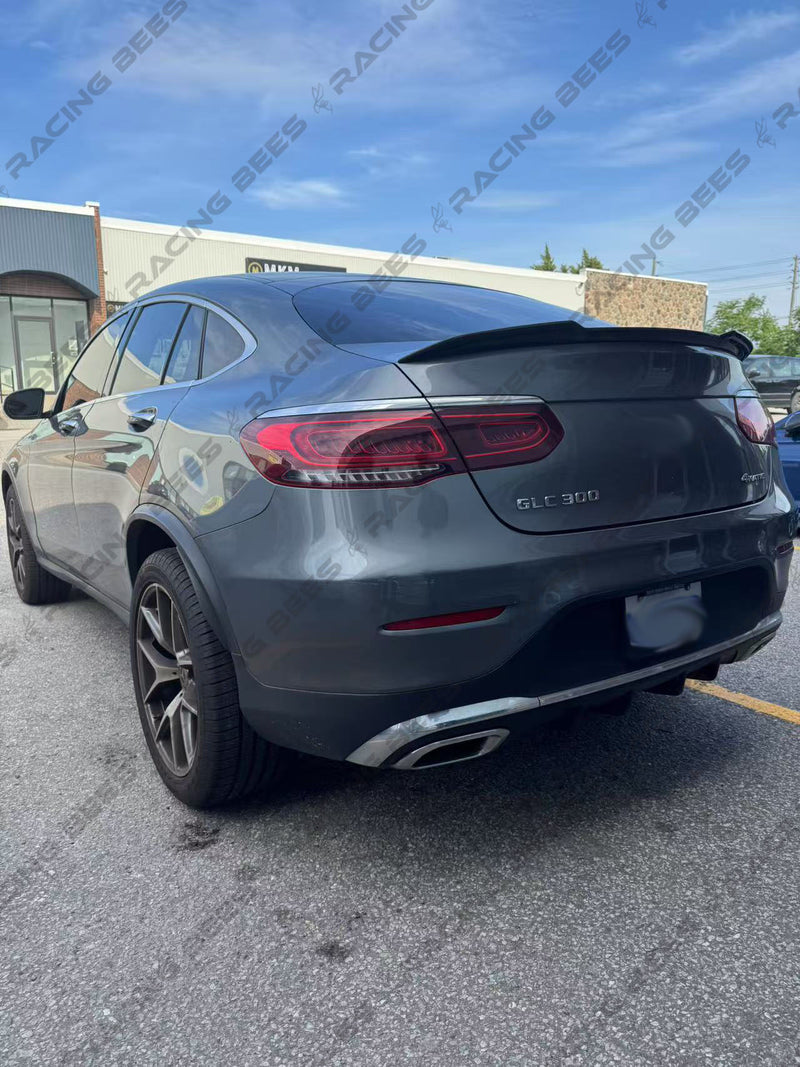 2017-2022 Mercedes-Benz GLC Class Coupe V Style Trunk Spoiler (Carbon Fiber)