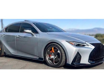2021+ Lexus IS300 IS350 AS Style Side Skirts (BLACK)
