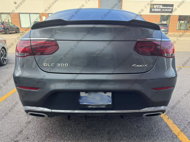 2017-2022 Mercedes-Benz GLC Class Coupe V Style Trunk Spoiler (Carbon Fiber)
