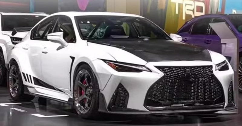 2021-2025 Lexus IS300 IS350 AS Style Front Bumper Lip (BLACK)