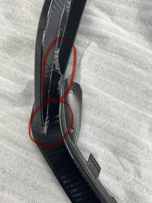 Defect/Damaged 2016-2020 Honda Civic Si/Hatchback CTR Style Front Bumper Lip (Carbon Look)