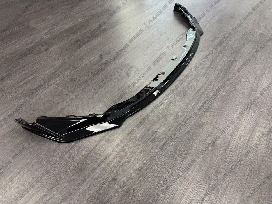 2021+ BMW G80/G82 V Style Front Bumper Lip (Black)