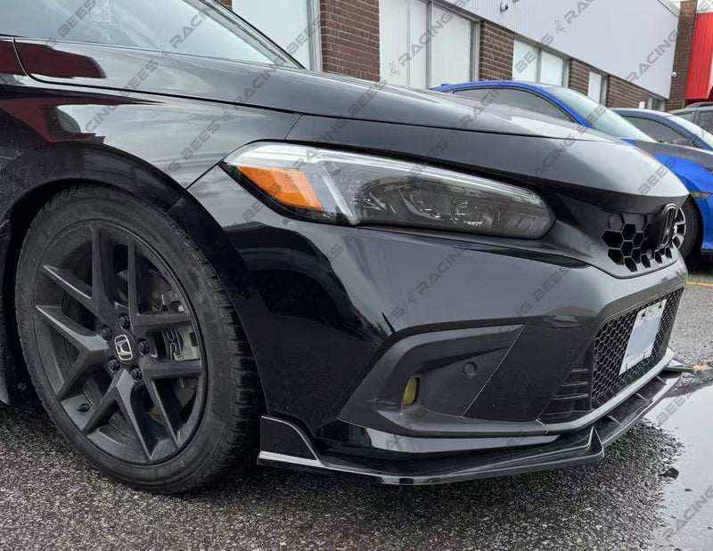 2022-2024 Honda Civic Type-R Style Lower Grille + Fog Covers (Black)