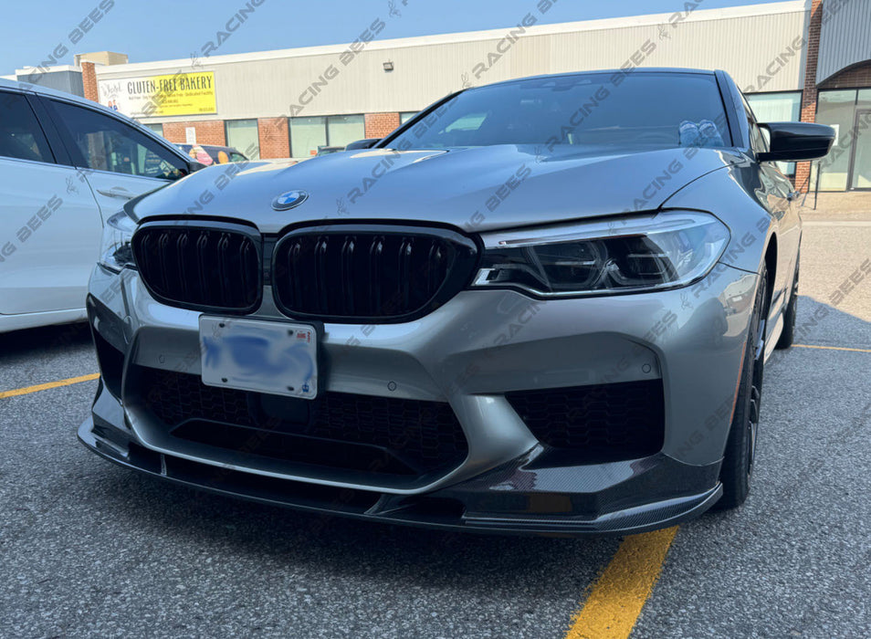 2018-2020 BMW F90 M5 3D Style Front Bumper Lip (Carbon Fiber)