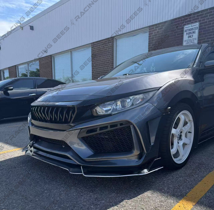 2016-2021 Honda Civic Coupe/Sedan/Hatchback RS Style Front Bumper Conversion