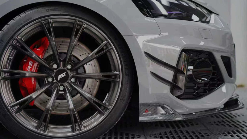 2021+ Audi B9.5 RS5 AE Design Front Bumper Canards (Carbon Fiber) *Special Order Only*