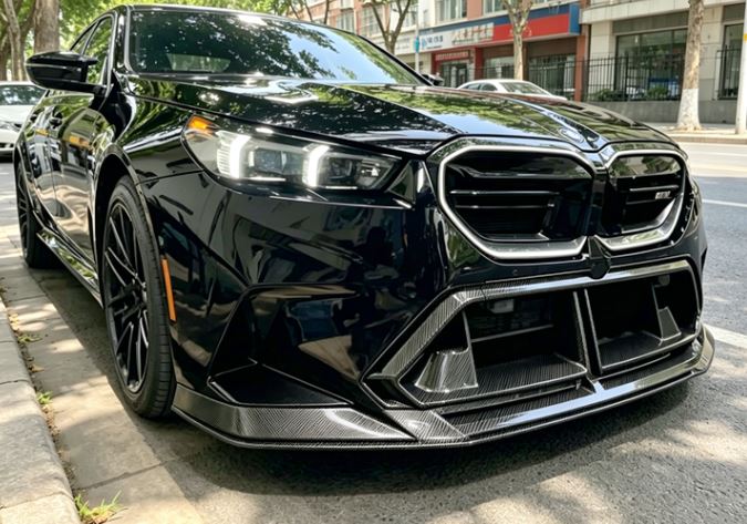 2024+ BMW G90/G99 M5 MHC Style Front Bumper Lip (Carbon Fiber)
