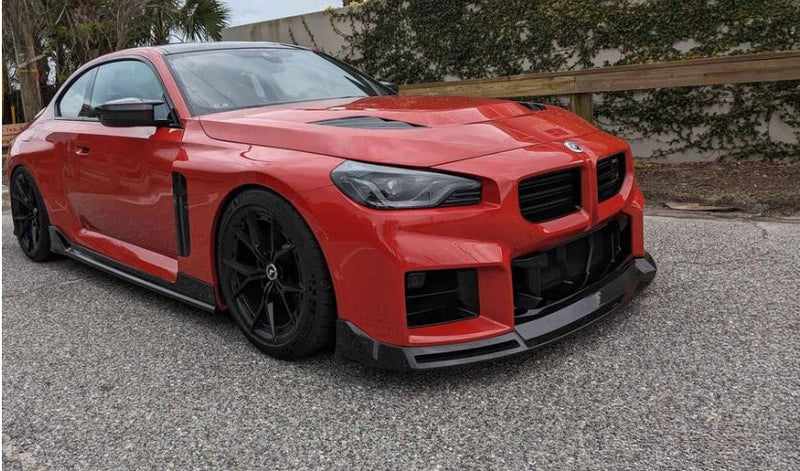 2023+ BMW G87 M2 V Style Front Lip (Carbon Fiber)