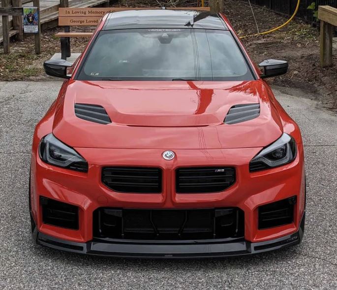 2023+ BMW G87 M2 V Style Front Lip (Carbon Fiber)