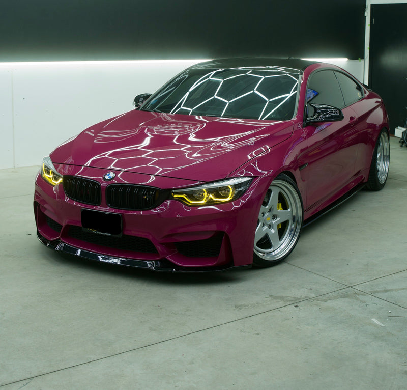 2015-2019 BMW F80/F82 M3/M4 CS Style Front Bumper Lip (Black)