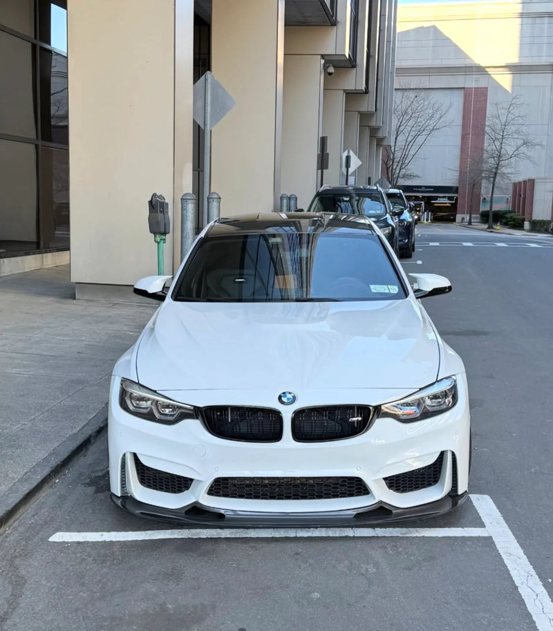 2015-2020 BMW F80/F82 M3/M4 GT4 Style Front Bumper Lip (Carbon Fiber)
