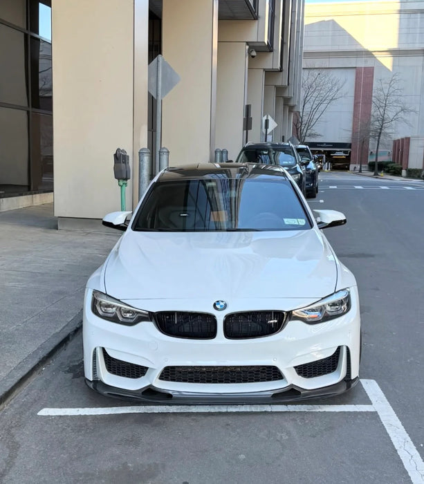 2015-2020 BMW F80/F82 M3/M4 GT4 Style Front Bumper Lip (Carbon Fiber)