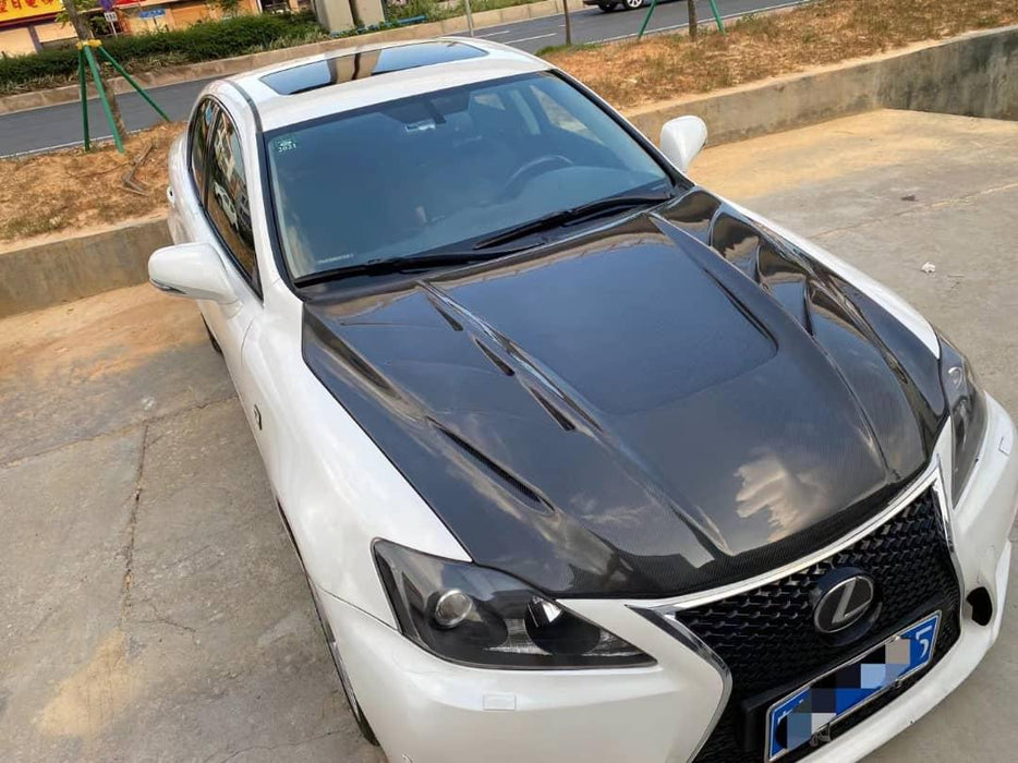 2006-2013 Lexus IS DTM Style Hood (Carbon Fiber)