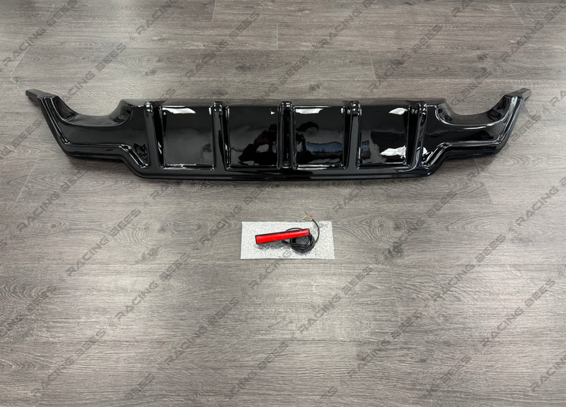 2021+ Lexus IS300 IS350 Rear Bumper LED Style Diffuser (BLACK)