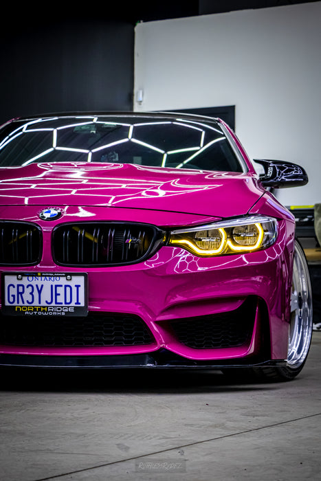 2015-2019 BMW F80/F82 M3/M4 CS Style Front Bumper Lip (Black)