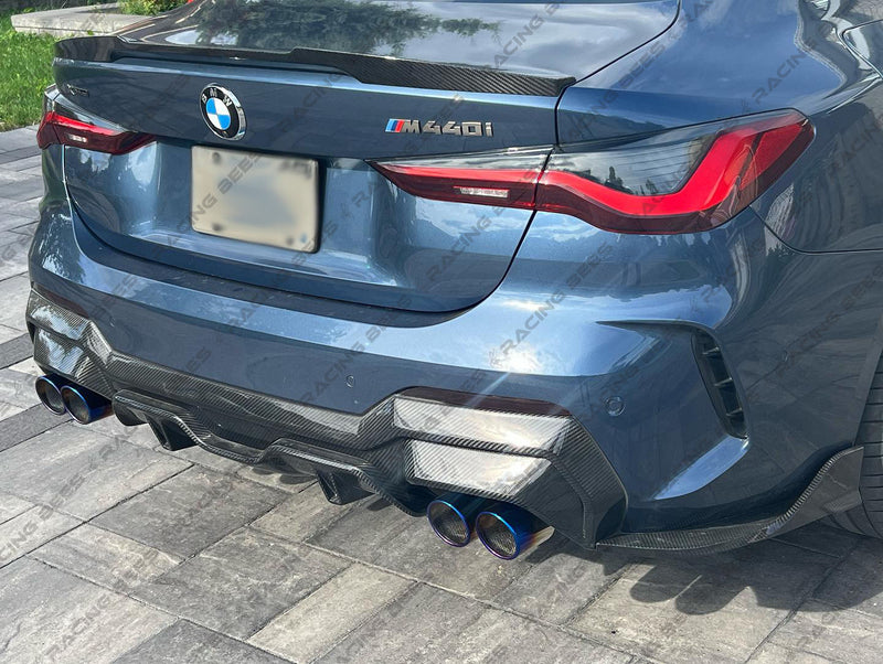 2021+ BMW G22/G23 4 Series GT Style Rear Bumper Diffuser (Carbon Fiber)