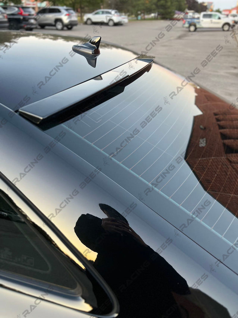 2017-2022 Audi A4/S4 B9/B9.5 Rear Roof Spoiler P1 Style (Black)