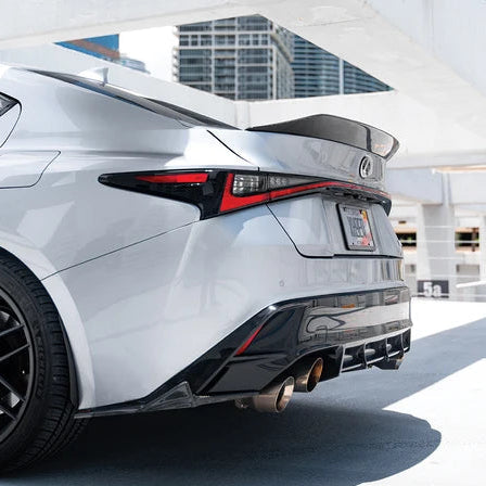 2021+ Lexus IS300 IS350 NA Style Rear Bumper Spats (BLACK)