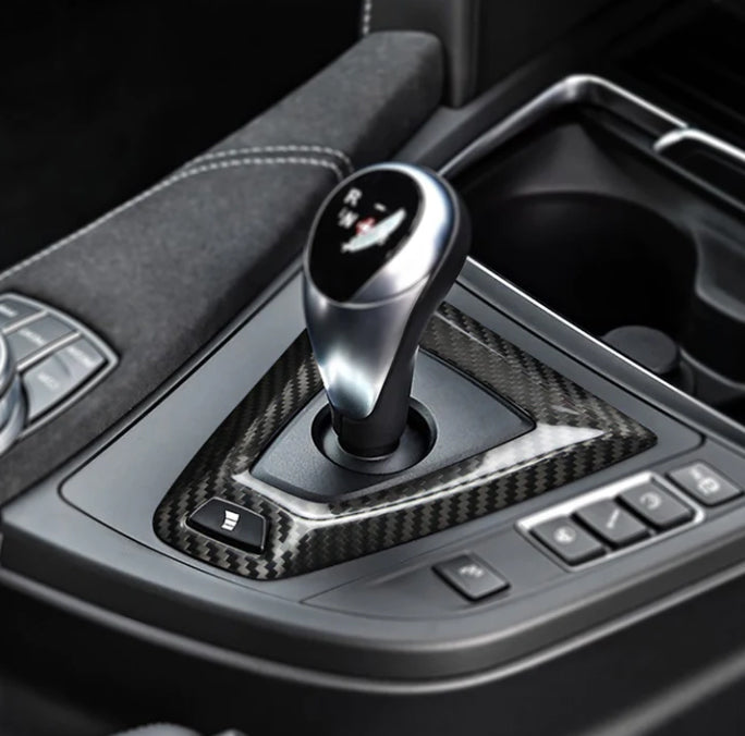 BMW Carbon Fiber Gear Shift Console Cover for BMW M3 M4 (Carbon Fiber)