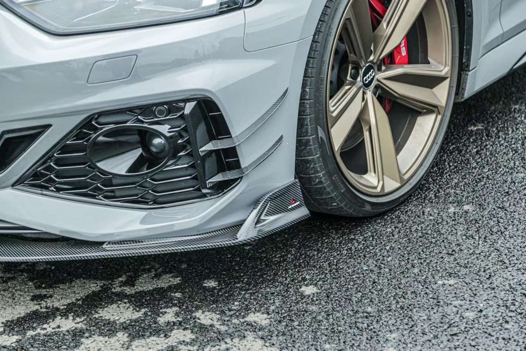 2021+ Audi B9.5 RS5 AE Design Front Bumper Canards (Carbon Fiber) *Special Order Only*
