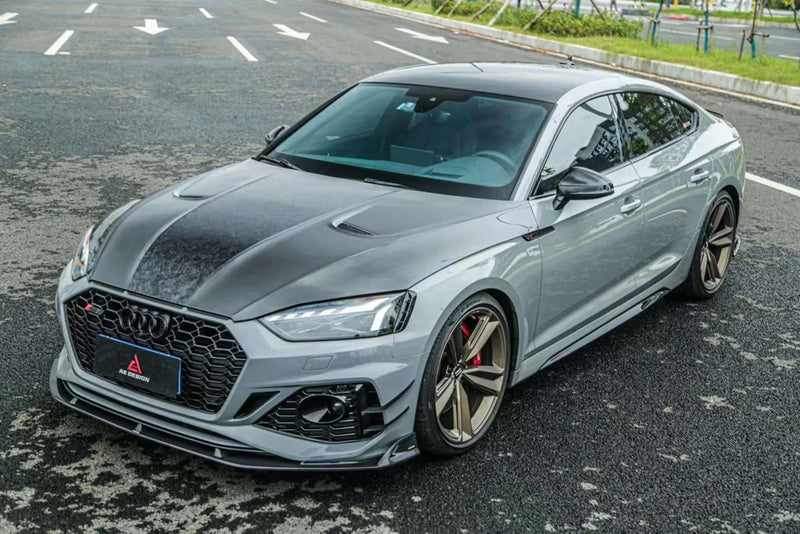 2021+ Audi B9.5 RS5 AE Design Front Bumper Canards (Carbon Fiber) *Special Order Only*