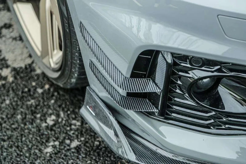 2021+ Audi B9.5 RS5 AE Design Front Bumper Canards (Carbon Fiber) *Special Order Only*