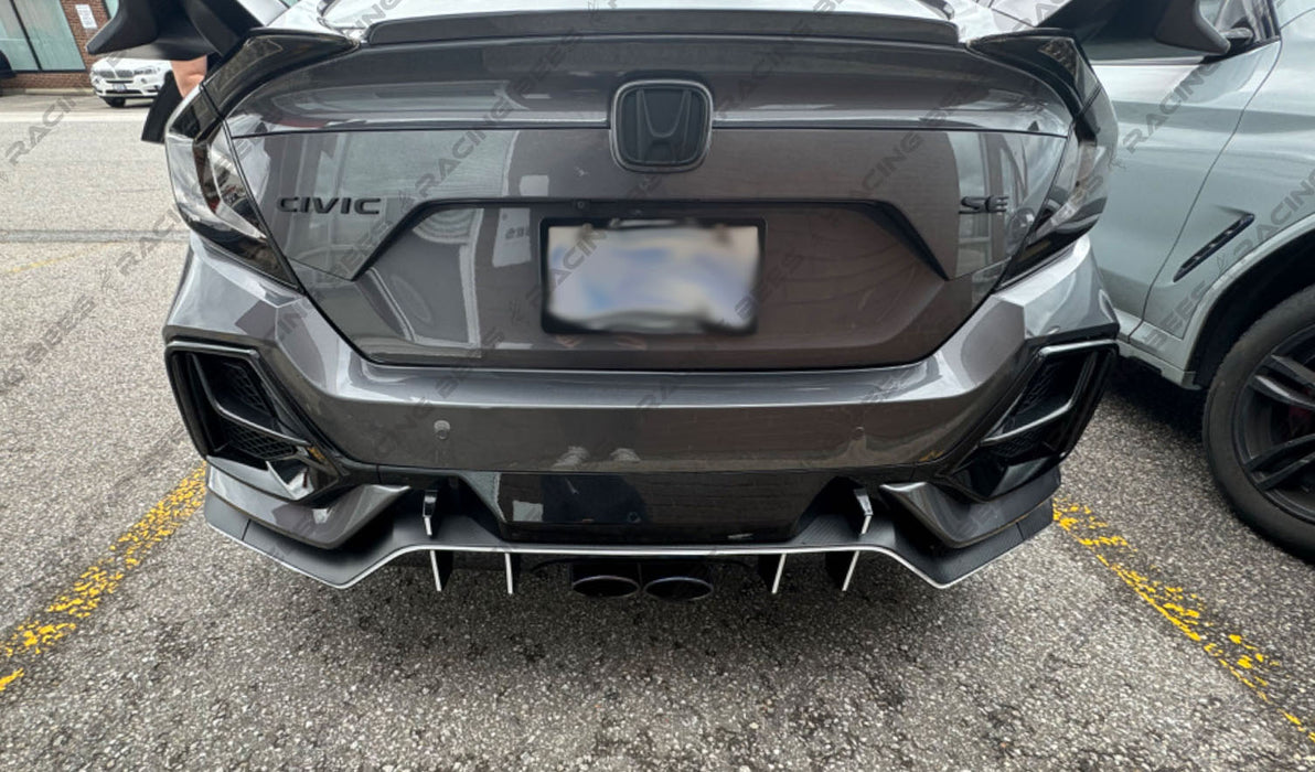 2016-2021 Honda Civic Face-Lift Type R Style Rear Bumper Conversion ...
