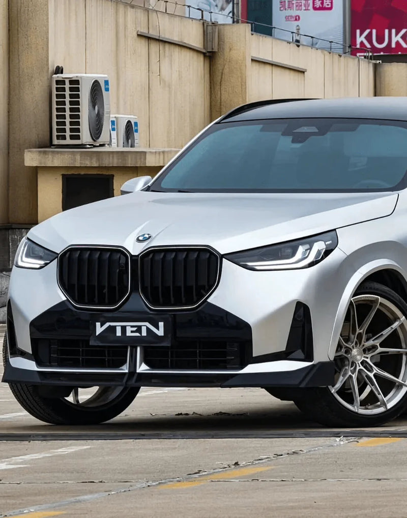 2025-2026 BMW G45 X3 V Style Front Bumper Lip (Black)