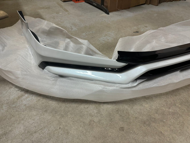 Defect/Damaged 2022-2024 Honda Civic Sedan Yofer Front Bumper Lip (WHITE)