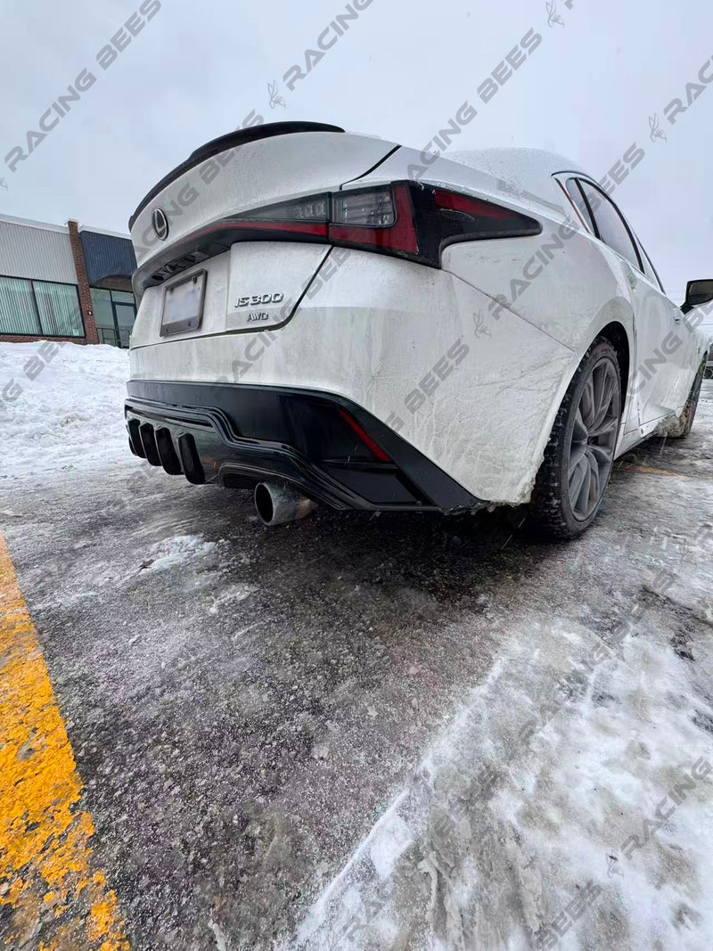 2021+ Lexus IS300 IS350 Rear Bumper TM Style Diffuser (BLACK)