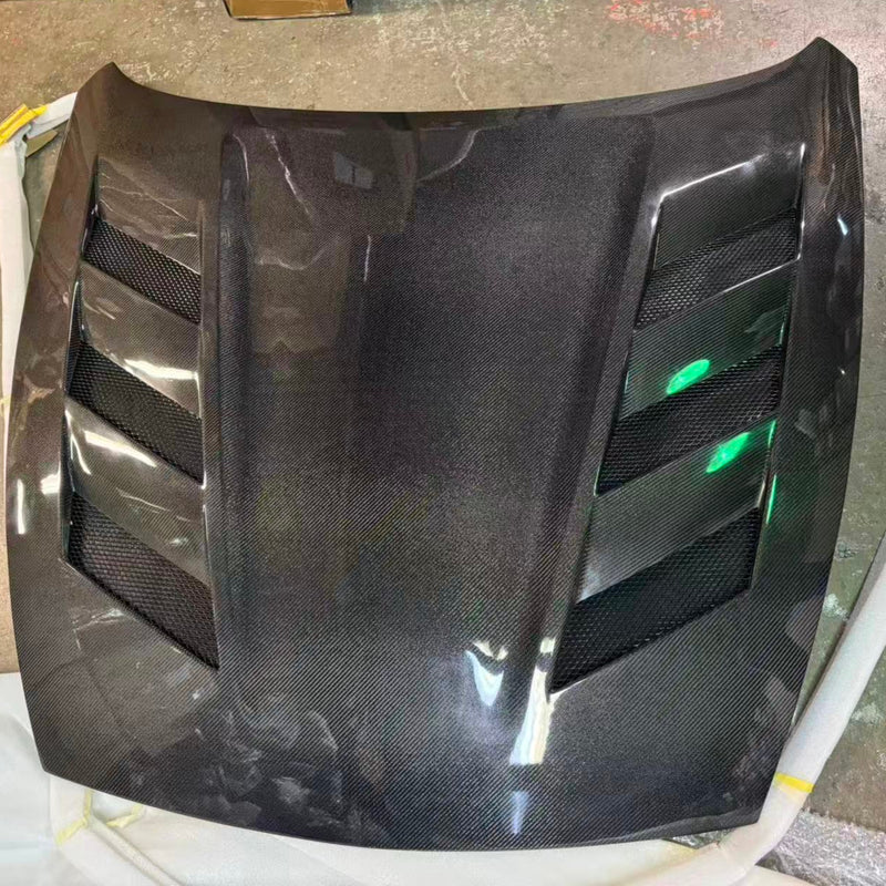 2009+ Nissan 370z AMS Style Hood (Carbon Fiber)