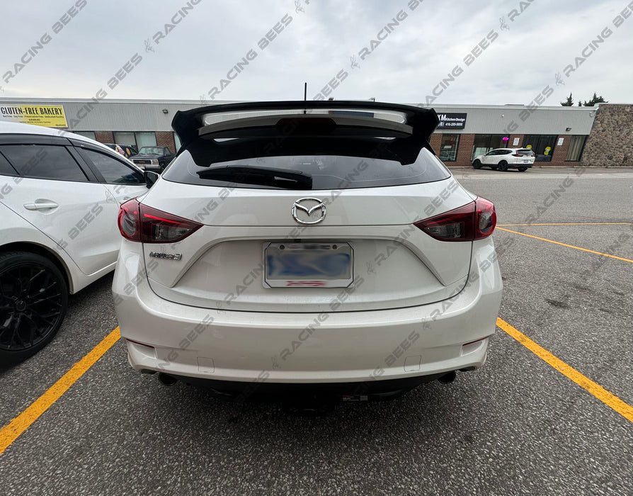 2014-2018 Mazda 3 Hatchback H Style Trunk Spoiler (Carbon Fiber)