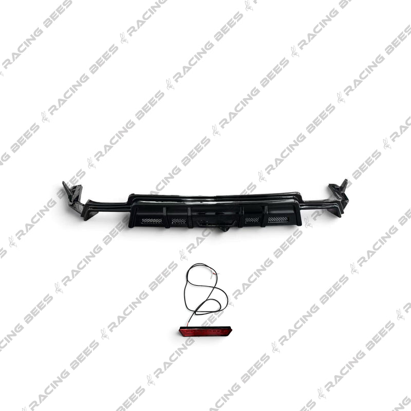 2021+ Lexus IS300 IS350 Rear Bumper LED V2 Style Diffuser (BLACK)