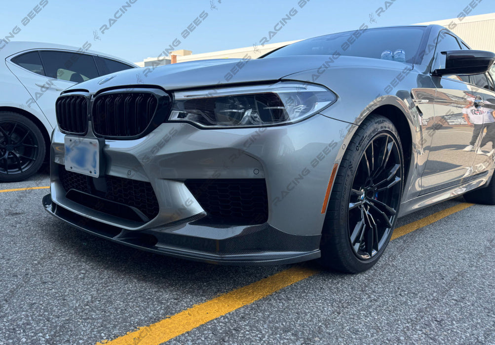 2018-2020 BMW F90 M5 3D Style Front Bumper Lip (Carbon Fiber)